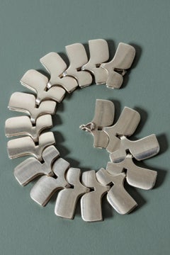 Gliederarmband „Archive“ aus Silber von Ibe Dahlquist für Georg Jensen, Dänemark, 1960er Jahre