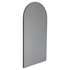 Silver Arcus™ Long Mirror with a Bronze Patinated Frame