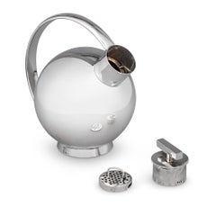 Shakers à cocktail Art déco en argent par Sylvia Stave