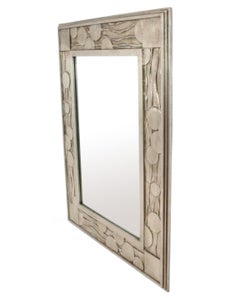 Silberner Art Deco Mirror in der Manier von Dagobert Peche für die Wiener Werkstatte