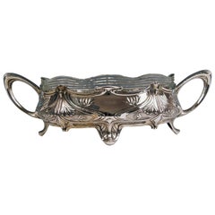 Silver Art Nouveau Flower Bowl, Germany Koch & Bergfeld, circa 1900