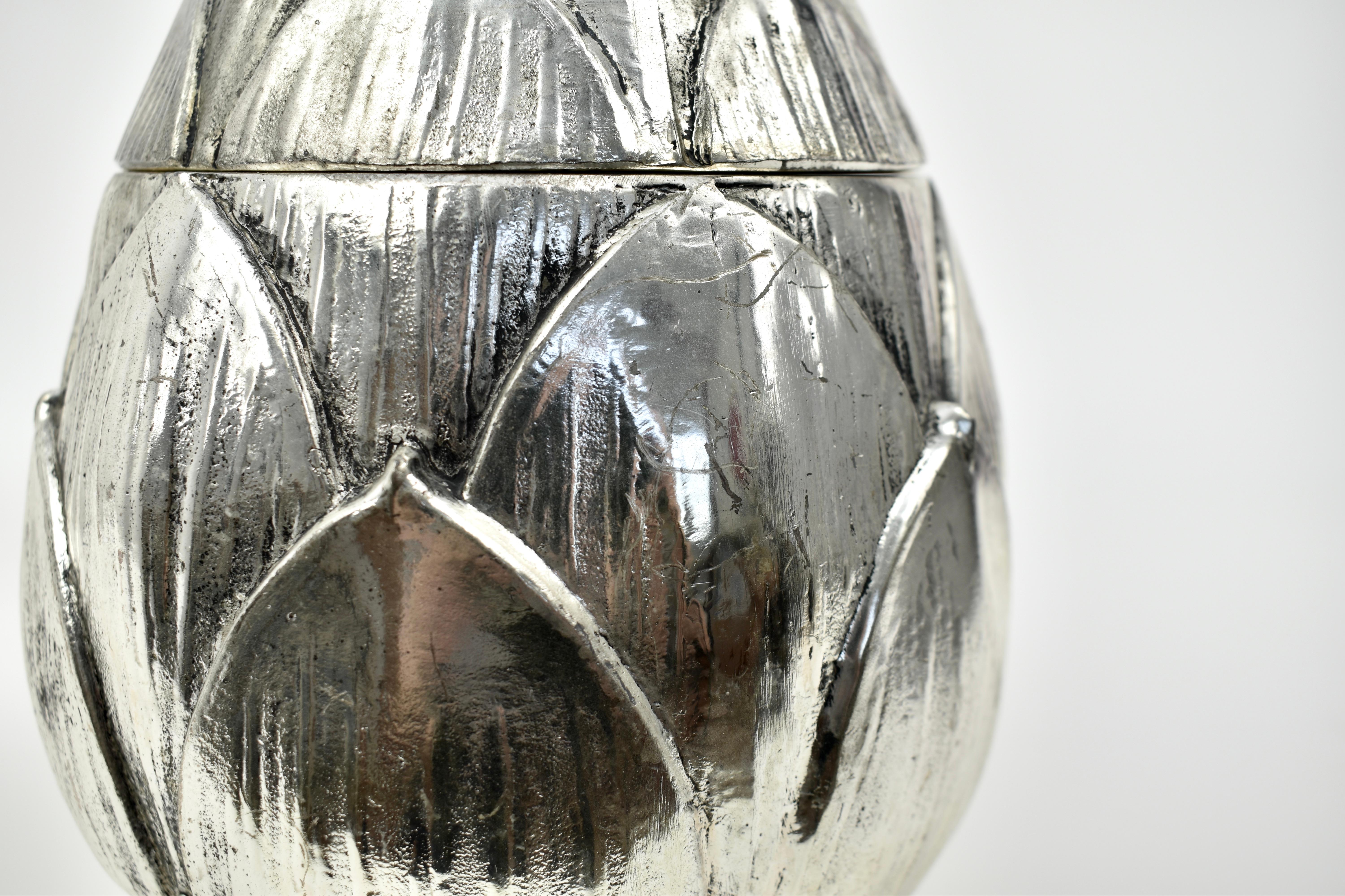 Silver Artichoke Ice Bucket by Mauro Manetti, 1970s For Sale 2