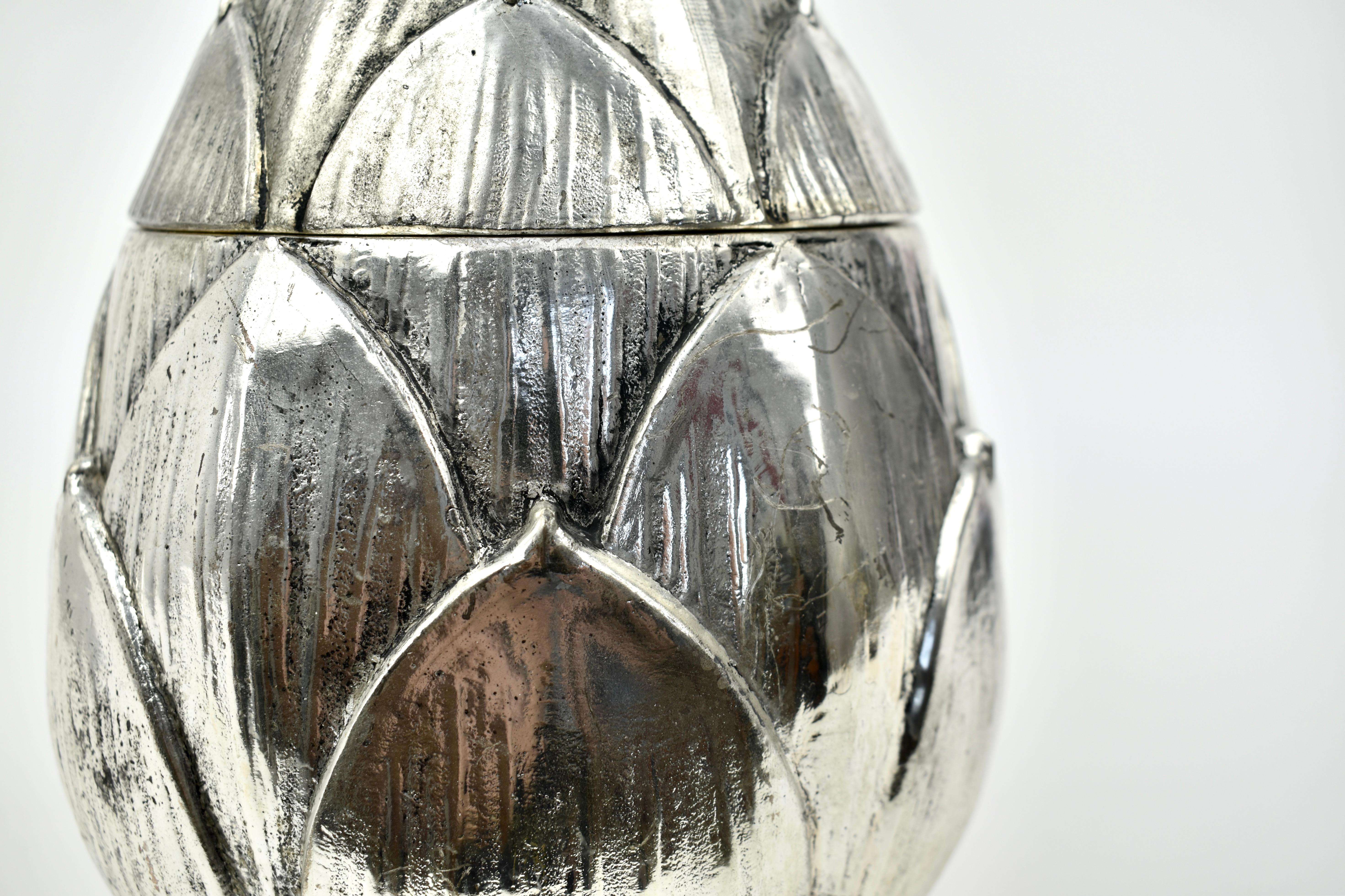 Silver Artichoke Ice Bucket by Mauro Manetti, 1970s For Sale 3