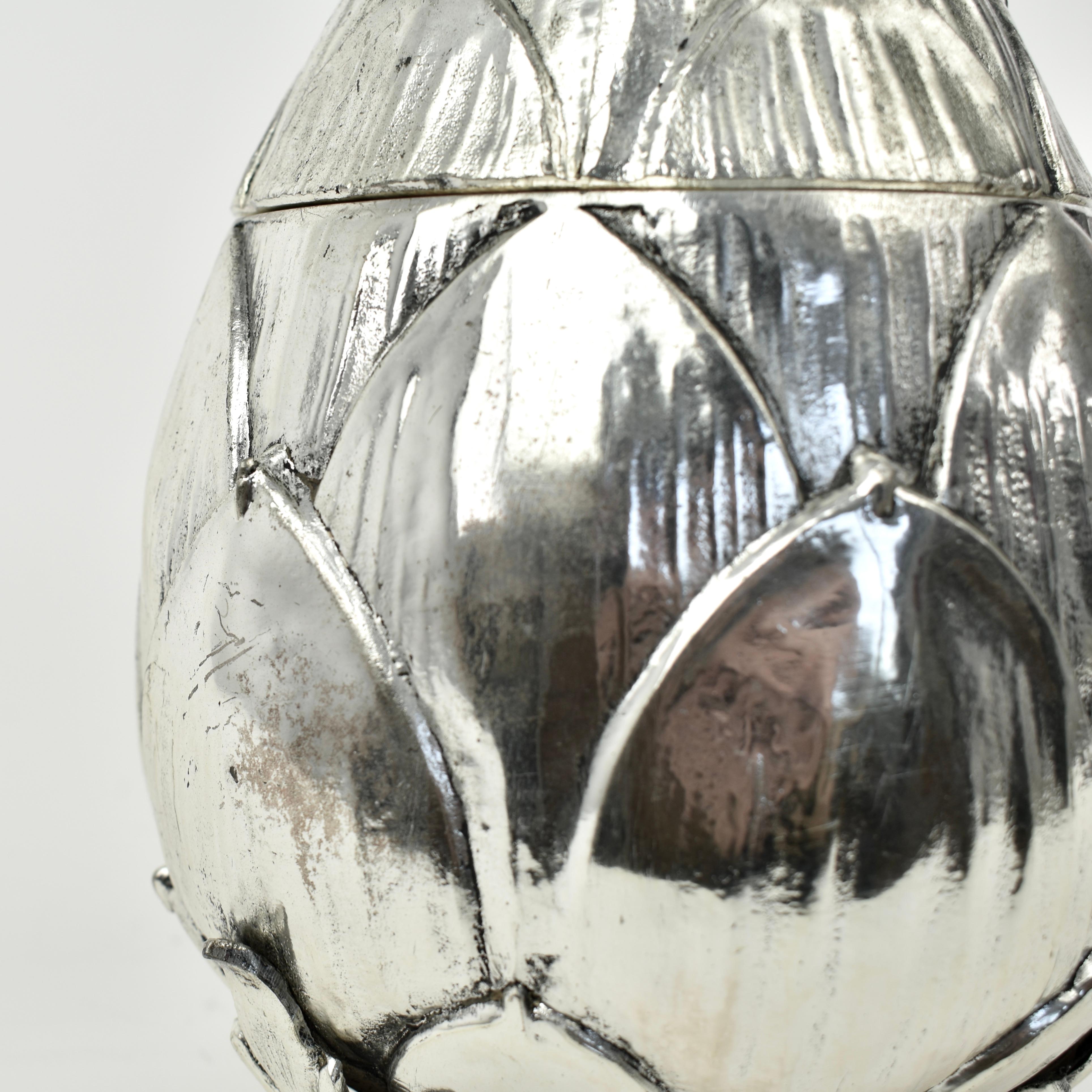 Silver Artichoke Ice Bucket by Mauro Manetti, 1970s For Sale 5