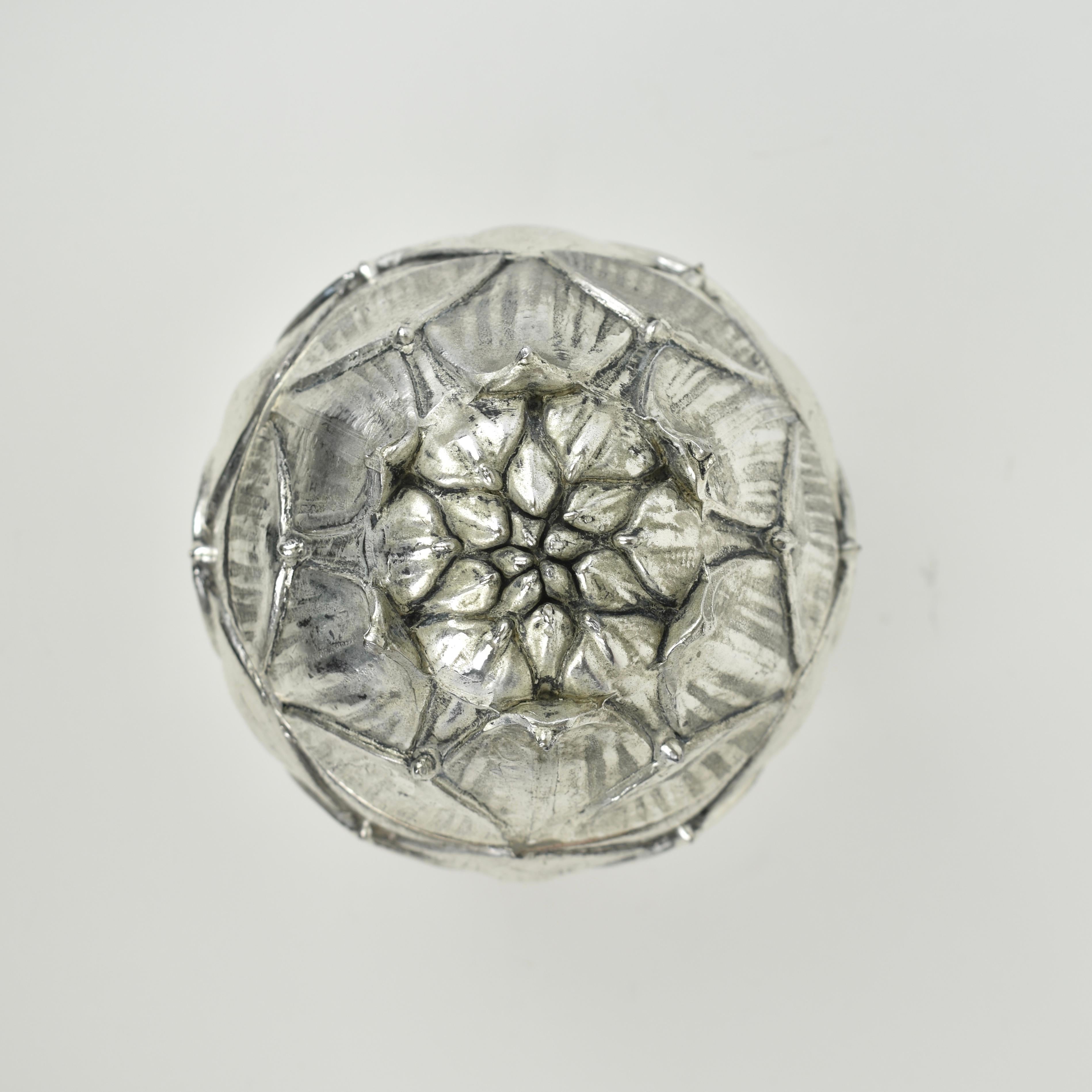 Late 20th Century Silver Artichoke Ice Bucket by Mauro Manetti, 1970s For Sale
