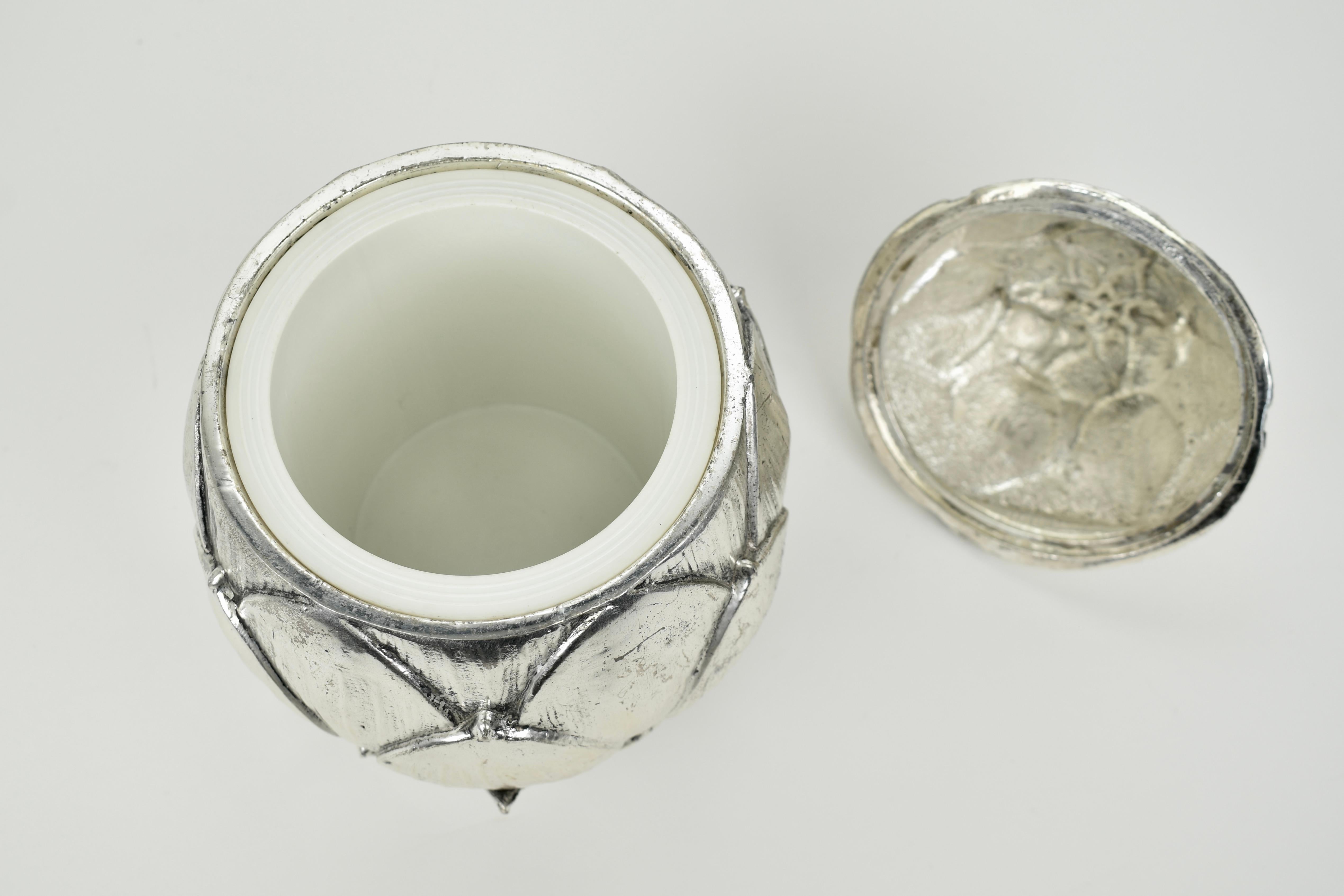 Aluminum Silver Artichoke Ice Bucket by Mauro Manetti, 1970s For Sale