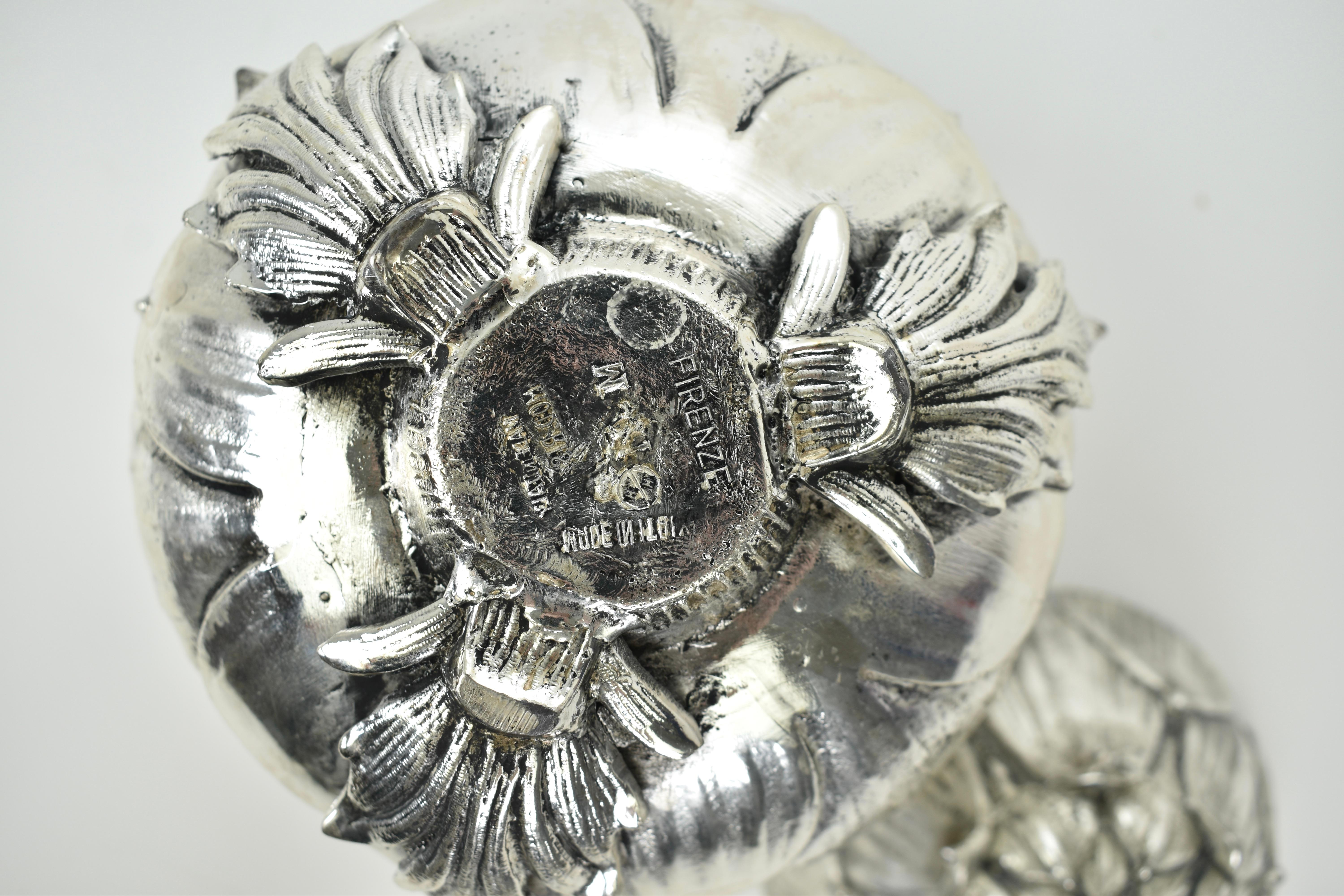 Silver Artichoke Ice Bucket by Mauro Manetti, 1970s For Sale 1