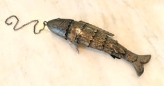 Silver Articulated Koi Fishing Lure with Chain