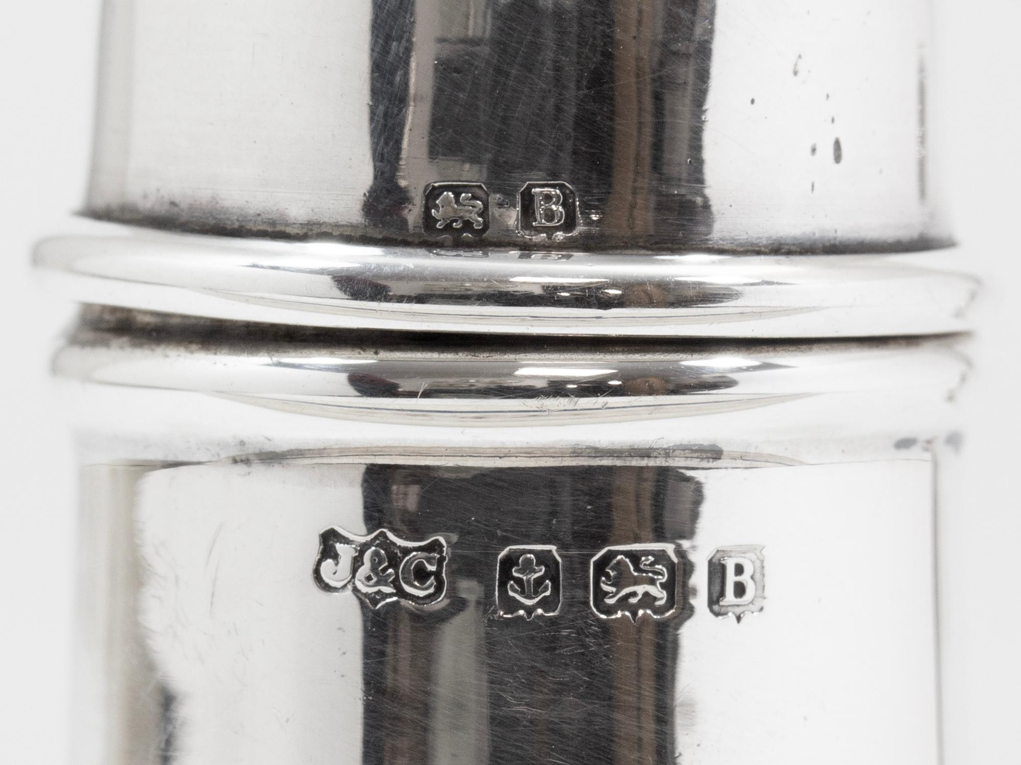 20th Century Silver Artillery Shell Condiment Set