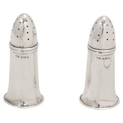 Antique Silver Artillery Shell Condiment Set