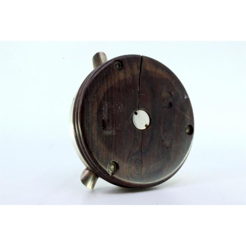 Silver ashtray on turned wood with three cigarette holders For Sale 2