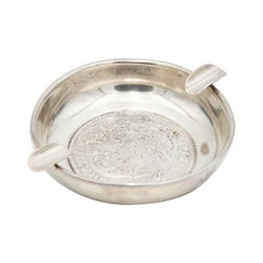 Silver ashtray with the coat of arms of Portugal Silver ashtray with the coat of arms of Portugal