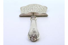 Silver asparagus serving spatula