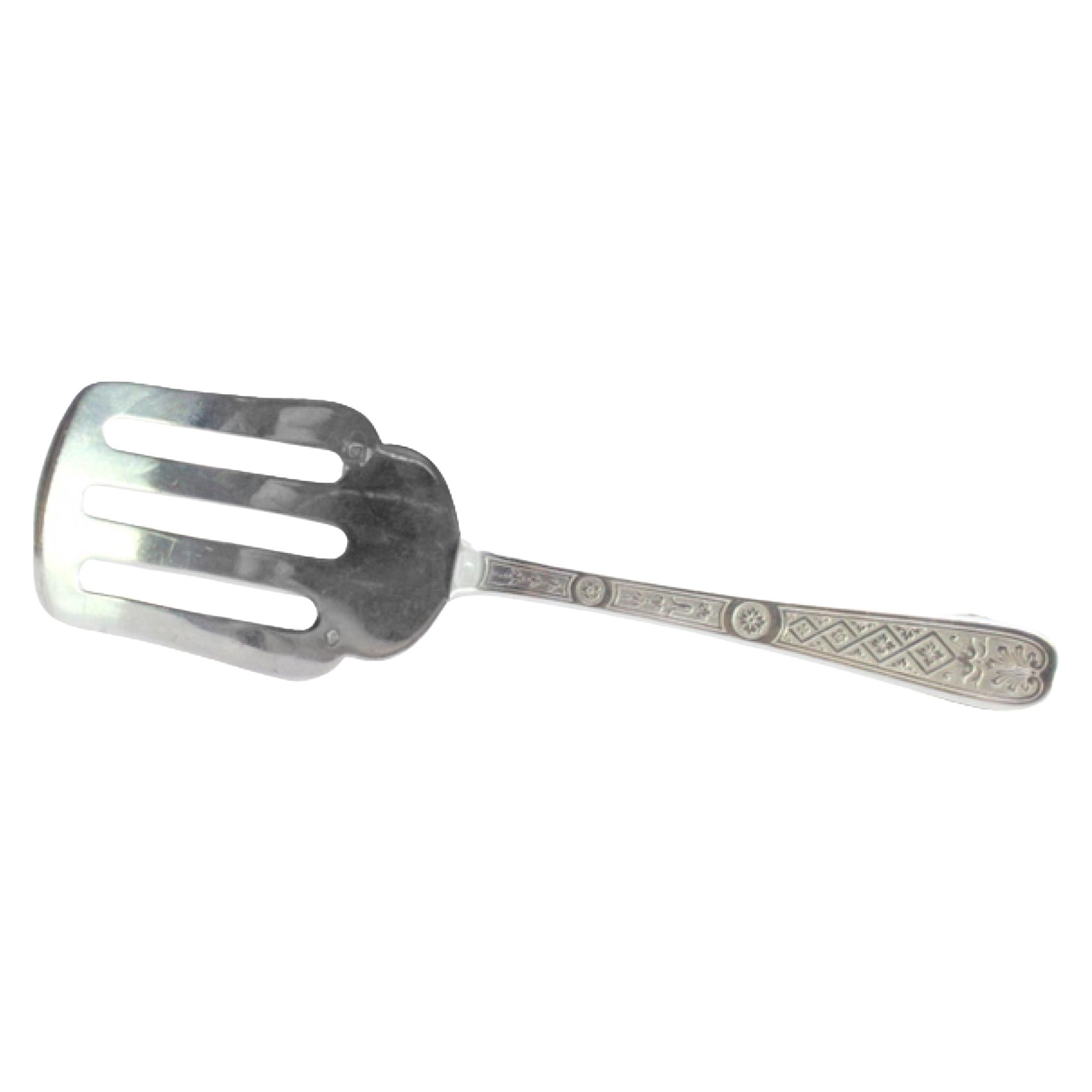 Silver asparagus serving spatula