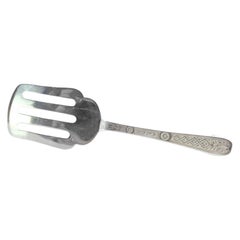 Silver asparagus serving spatula
