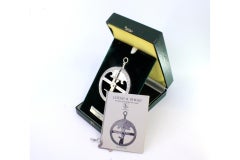 Silver astrolabe commemorating the discoveries with original case