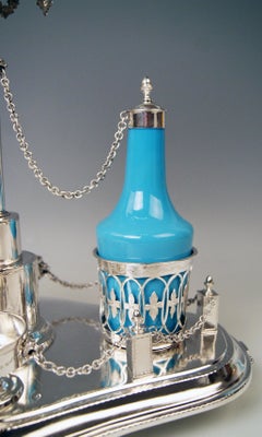 Silver Augsburg Empire Huilière Spice Set Master Johann Matthias Lang Made, 1802
