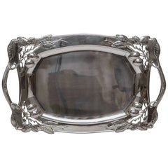 Argent Autriche Plaque Art Nouveau Longueur 24.80 Inches Vienne Leopold Mandl:: 1914