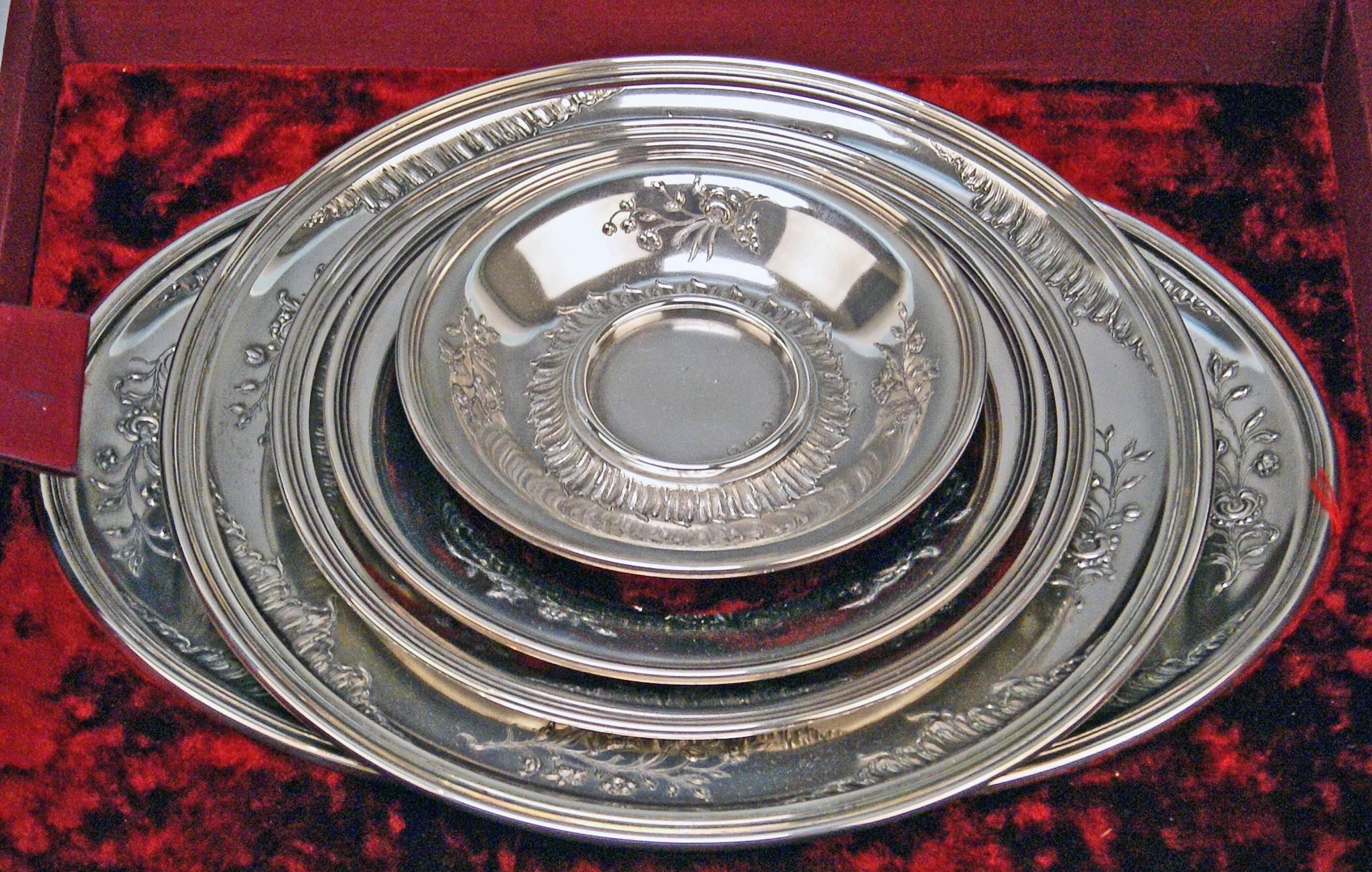 Silver Austria Vienna Set of Dishes Countess Sandizell-Lamberg by Klinkosch 5