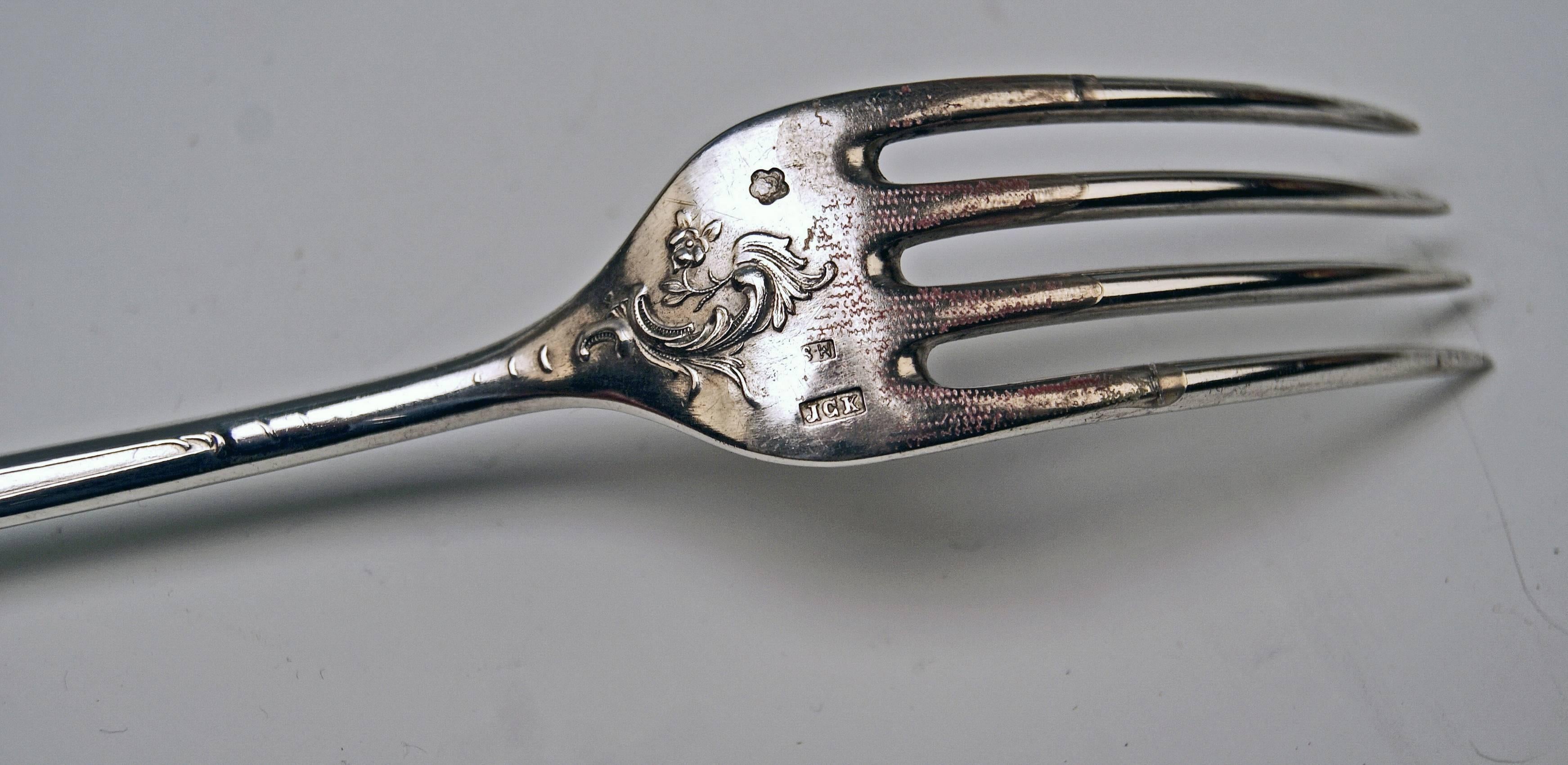Silver Austria Vienna Set of Dishes Countess Sandizell-Lamberg by Klinkosch 11