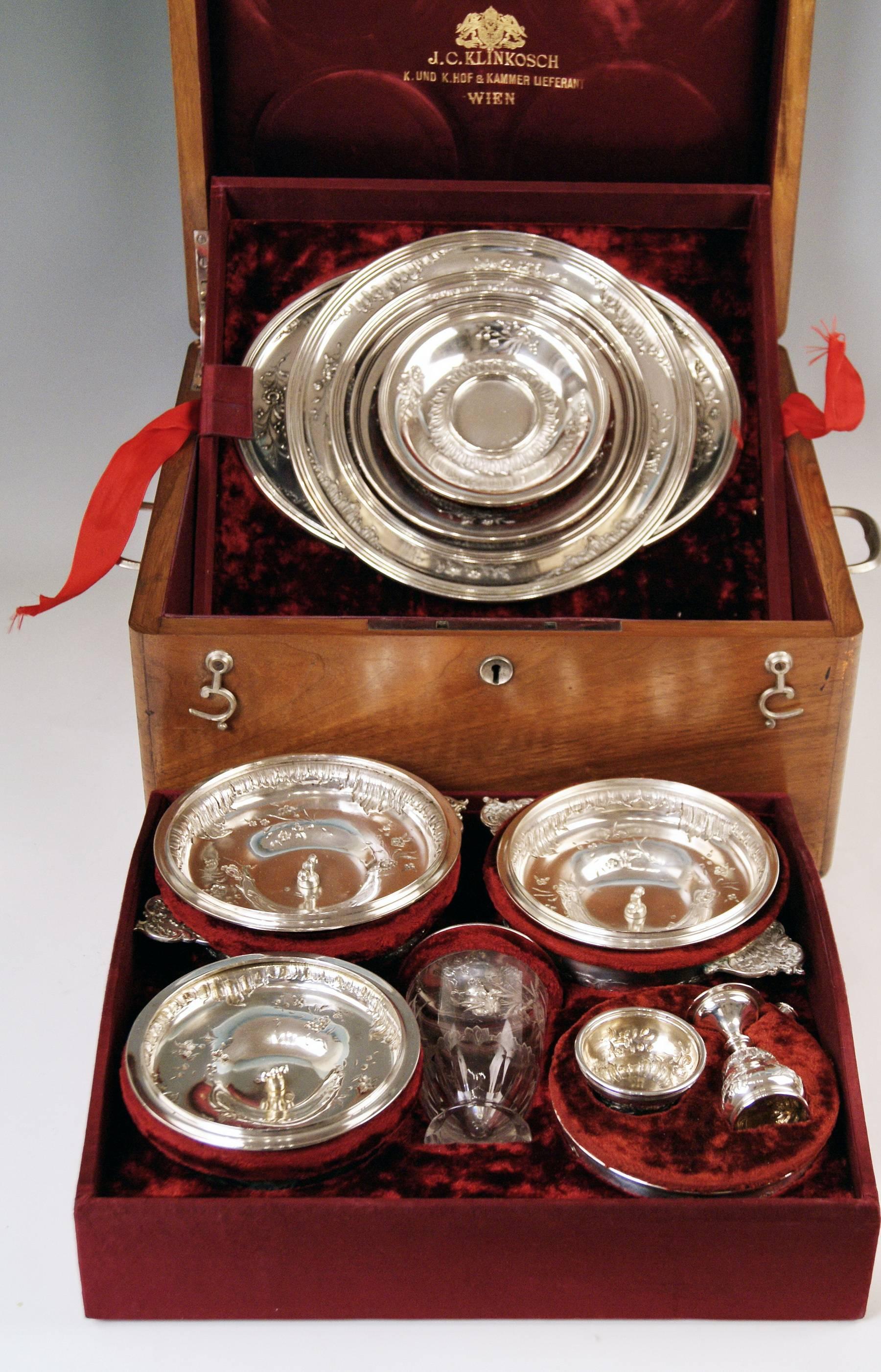 Silver Austria Vienna Set of Dishes Countess Sandizell-Lamberg by Klinkosch 3