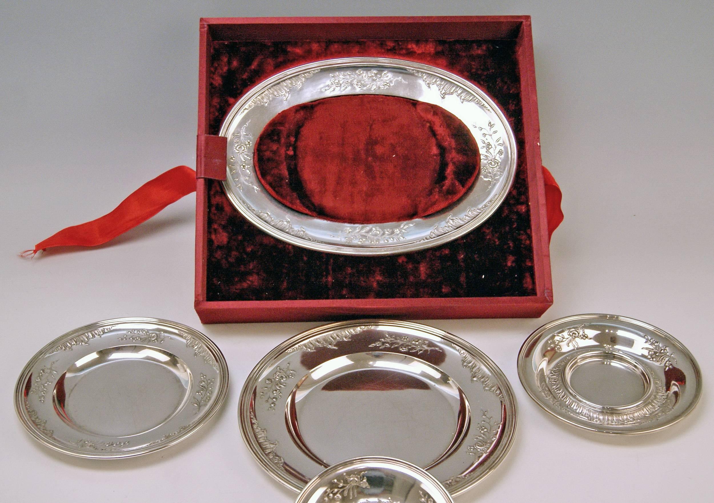Silver Austria Vienna Set of Dishes Countess Sandizell-Lamberg by Klinkosch 4