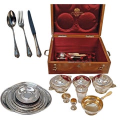 Silver Austria Vienna Set of Dishes Countess Sandizell-Lamberg by Klinkosch