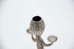 Silver balancing toothpick holder