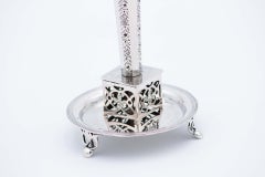 Silver ball-shaped toothpick holder