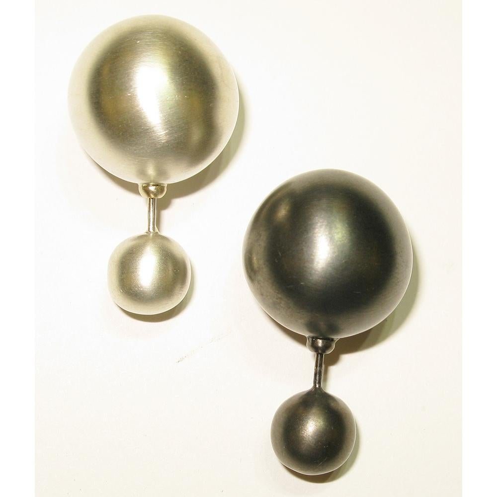 Boucle d'oreille tunnel en argent Neuf - En vente à New York, NY