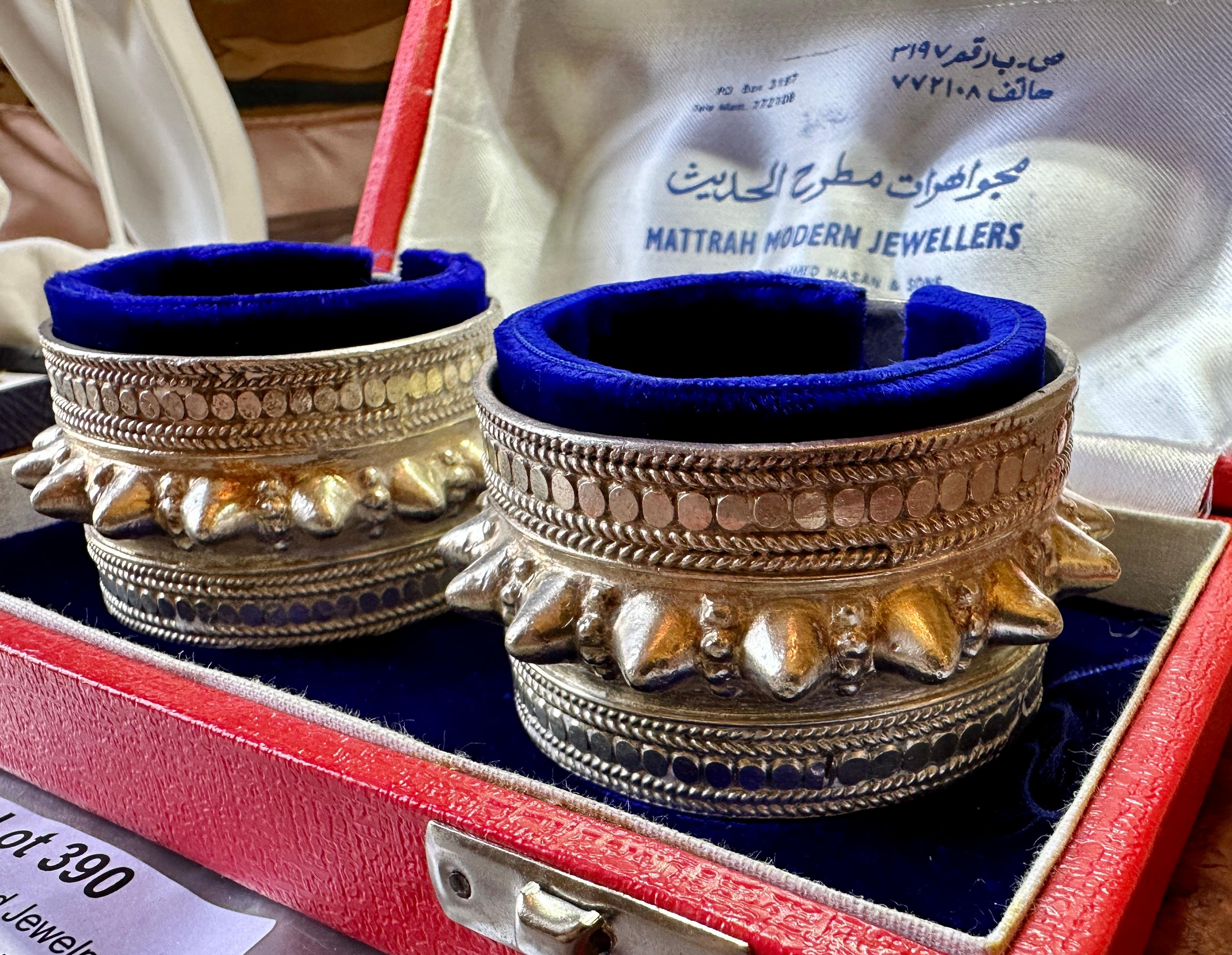 Collezione di braccialetti in argento del Presidente Ford e della First Lady Betty Ford in vendita 1