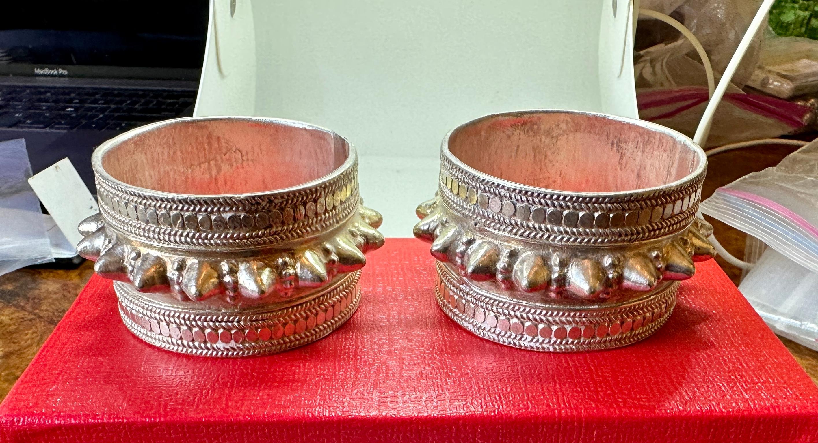 Collezione di braccialetti in argento del Presidente Ford e della First Lady Betty Ford in vendita 3