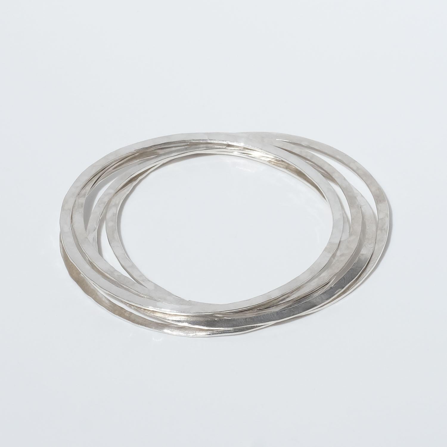 Silver Bangles by Swedish Rey Urban Made Year 1981/1982 For Sale 1