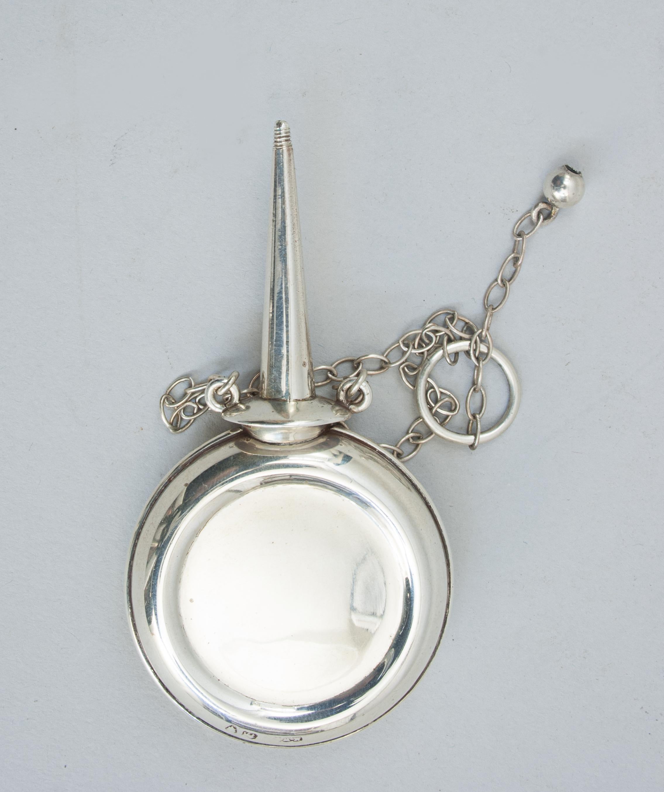 Engrasador de Motor Banjo Silver, Chorro Pulgar. siglo XIX en venta