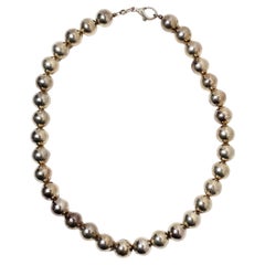 Silver Beaded Necklace