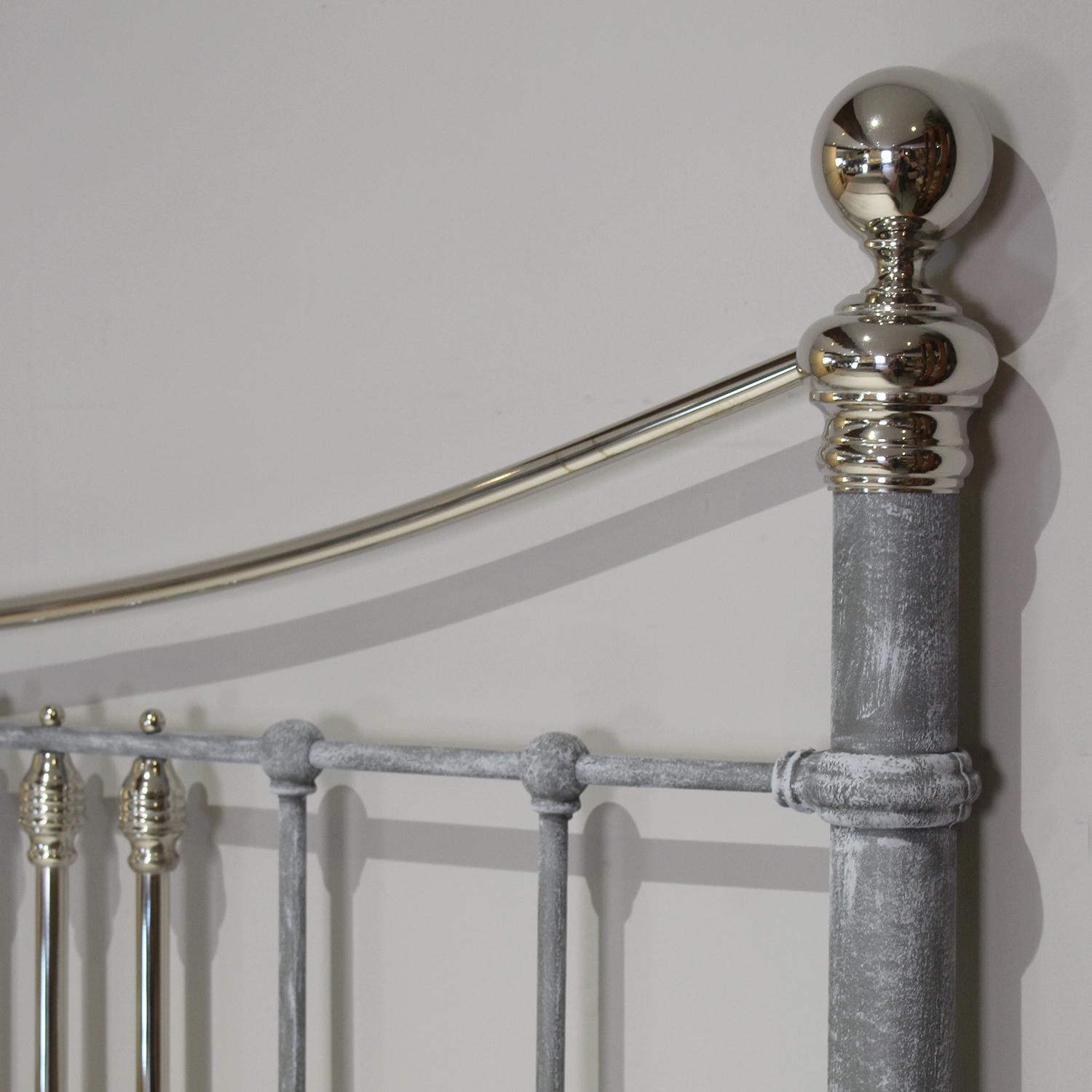 19th Century Silver Bed with Nickel Plating MK265