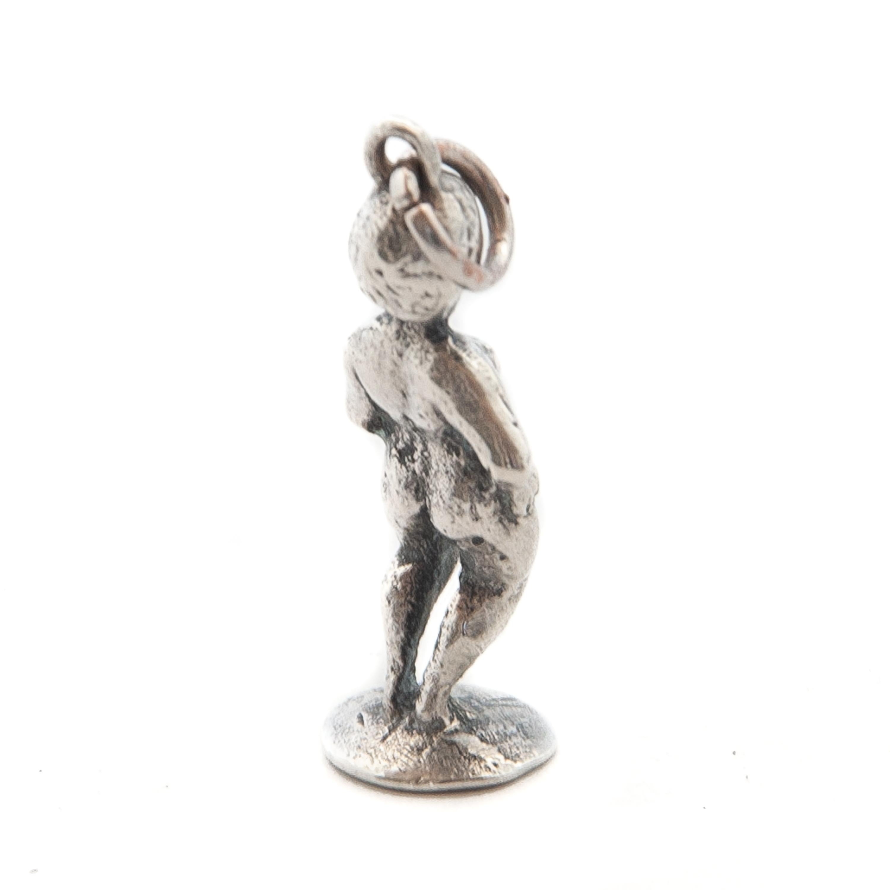 Belgische Manneken Pis-Silber-Charm-Anhänger 2