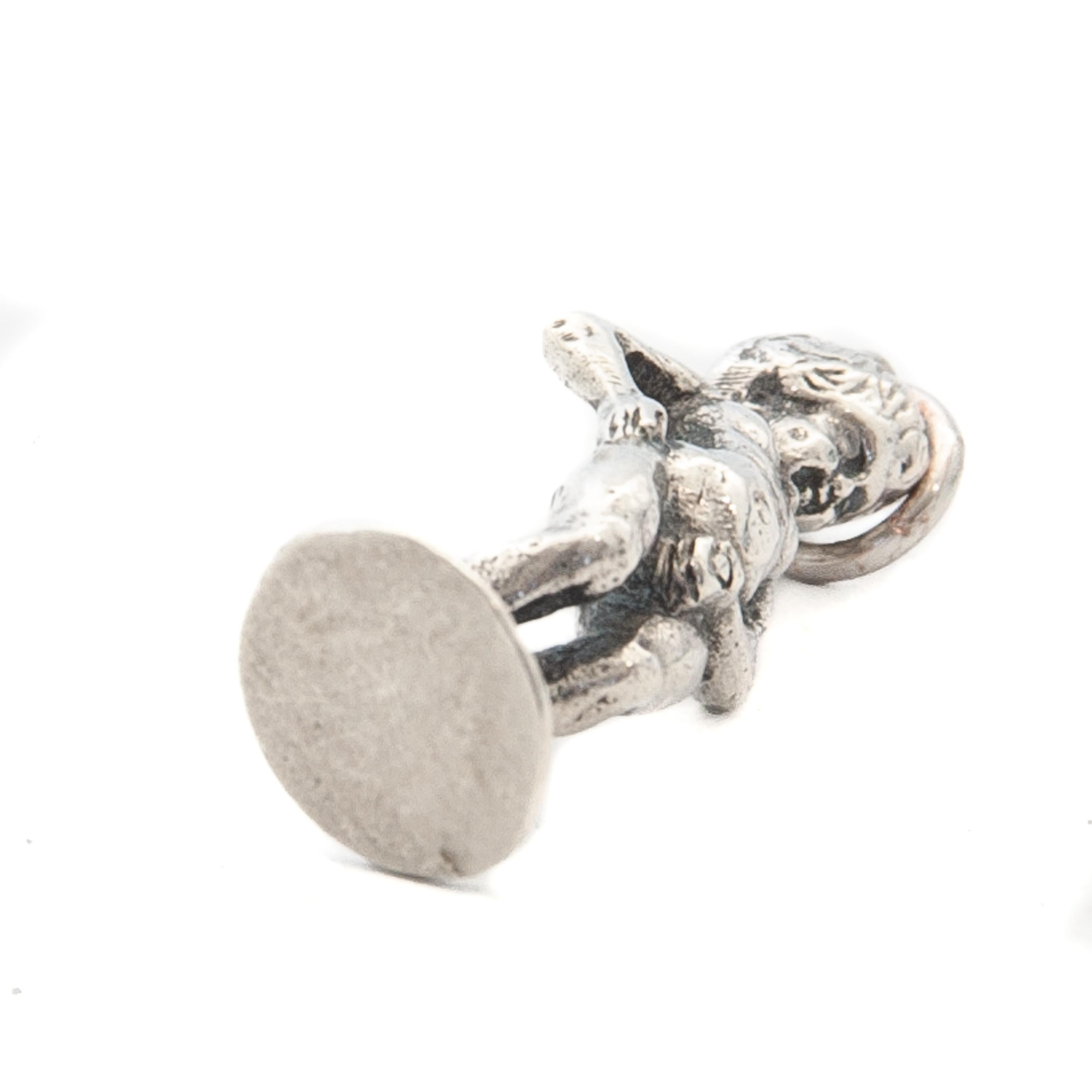 Belgische Manneken Pis-Silber-Charm-Anhänger 4