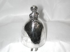 Silver Bell in the Shape of a Lady in a Crinoline Dress, 1923