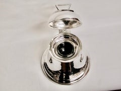 Silver Bell Inkstand, Dated 1913, a & J Zimmermann, Birmingham