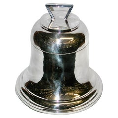 Antique Silver Bell Inkstand, Dated 1913, a & J Zimmermann, Birmingham