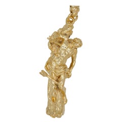 Colgante grande de plata "San Sebastián Mártir"