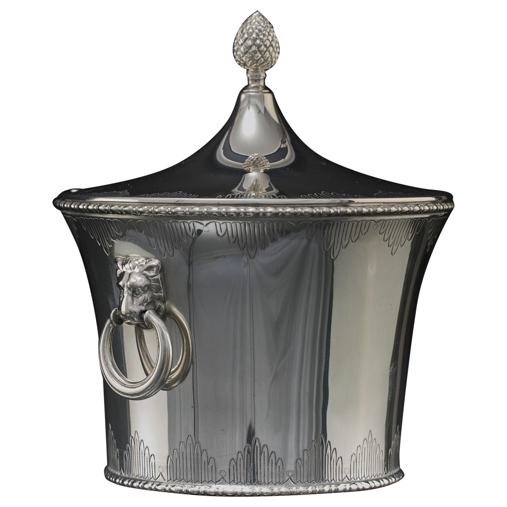 Silver biscuit box