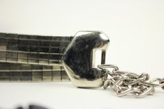 Silver/Black Chain Mijy1 Belt