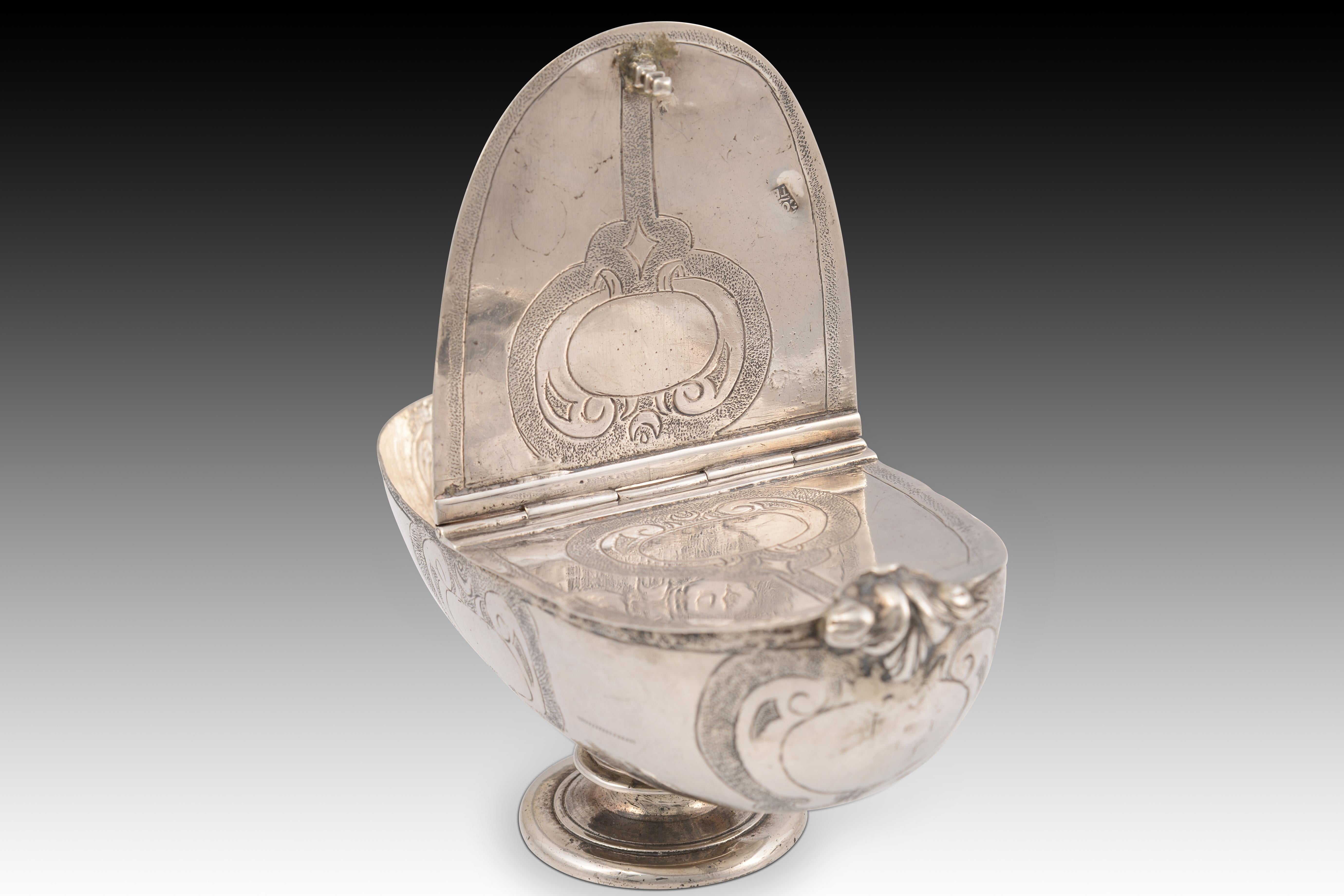 Silver boat censer. Spain, 17th century. For Sale 1