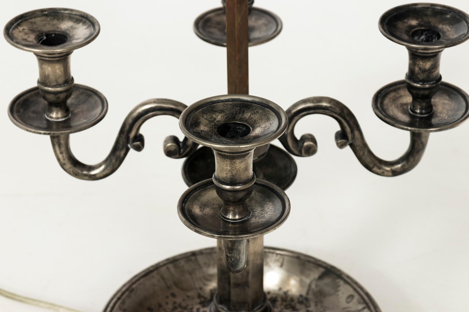 20th Century Silver Bouillotte Lamp