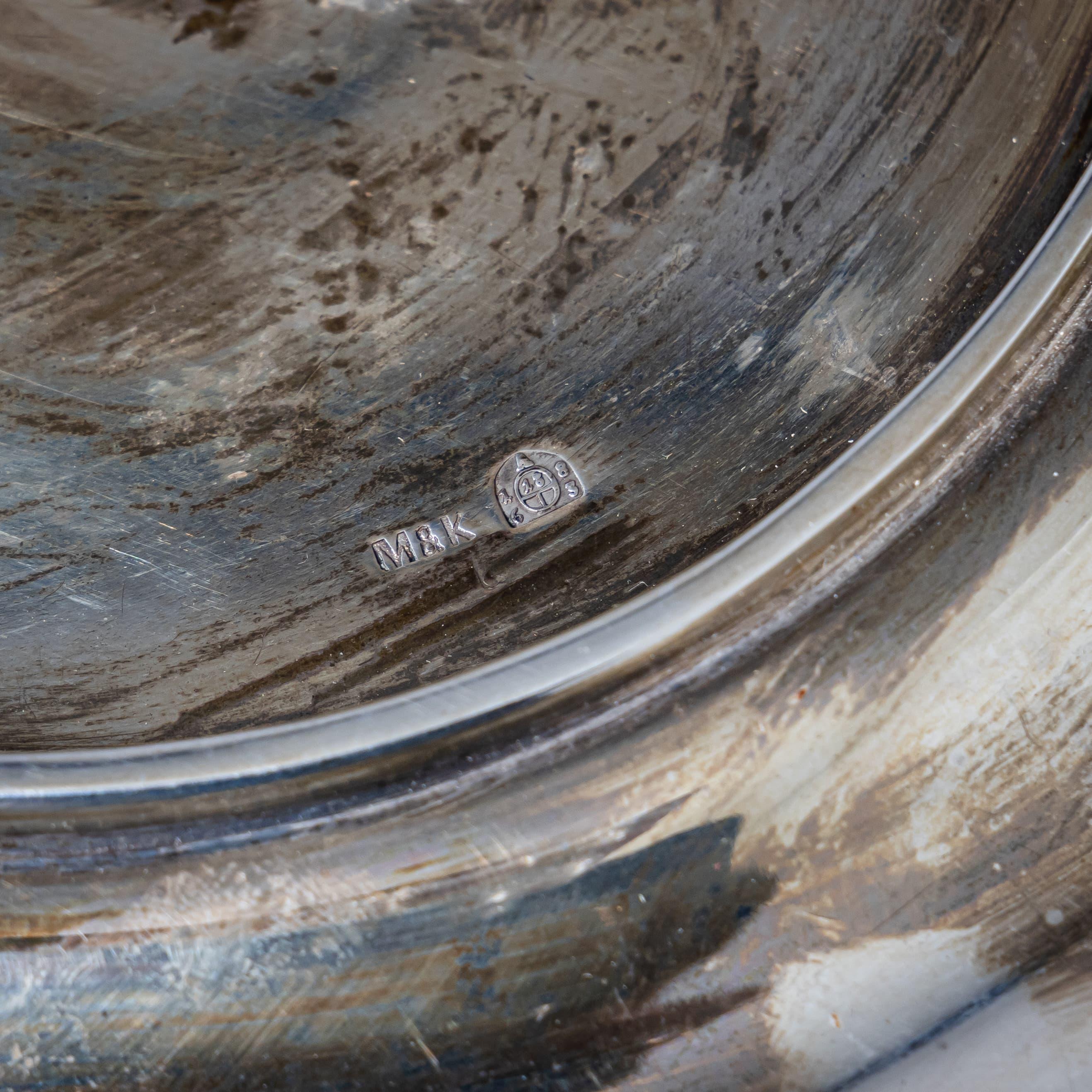 Silver Bowl by Mayerhofer & Klinkosch, 18 Lot, Vienna 1863 In Good Condition For Sale In Greding, DE