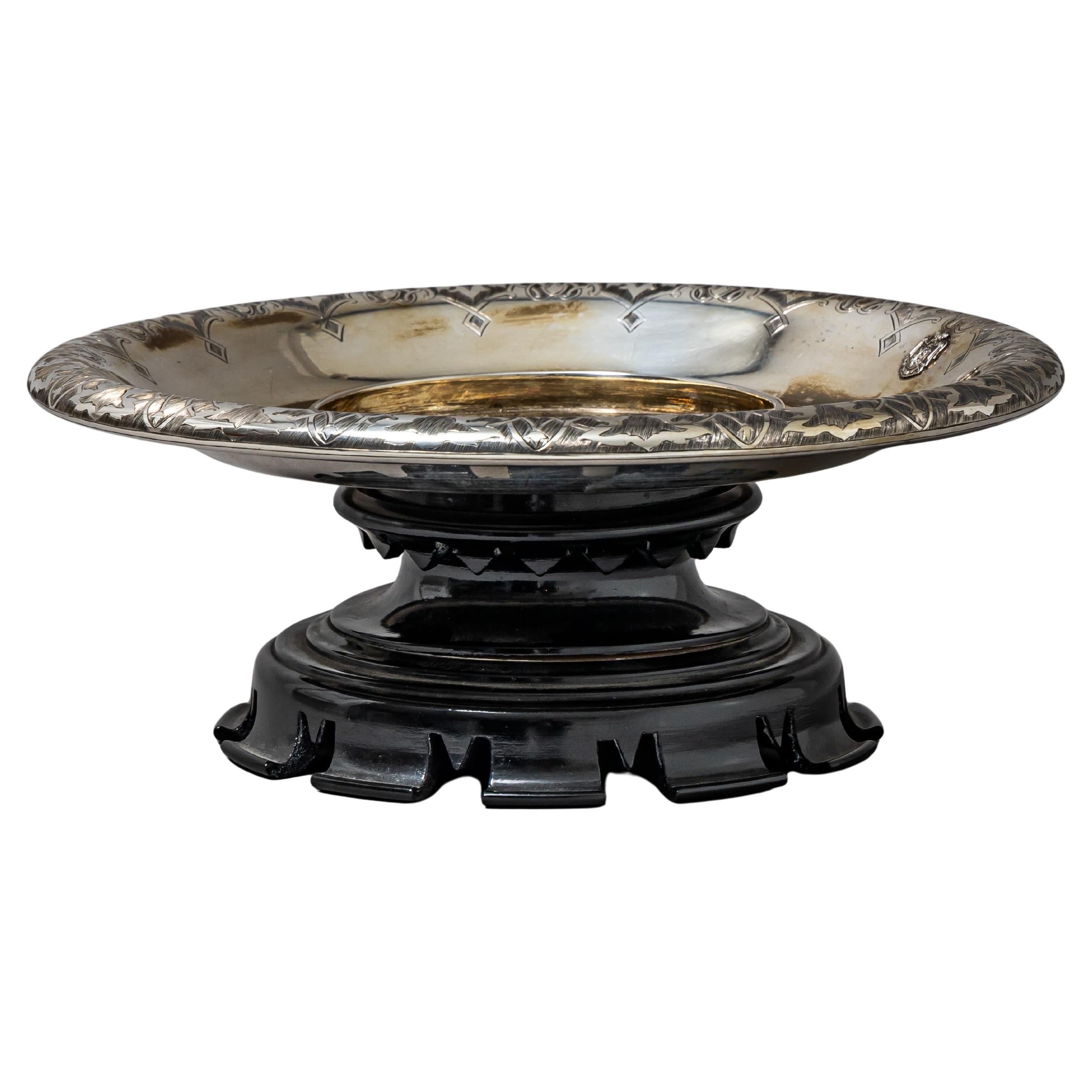 Silver Bowl by Mayerhofer & Klinkosch, 18 Lot, Vienna 1863 For Sale