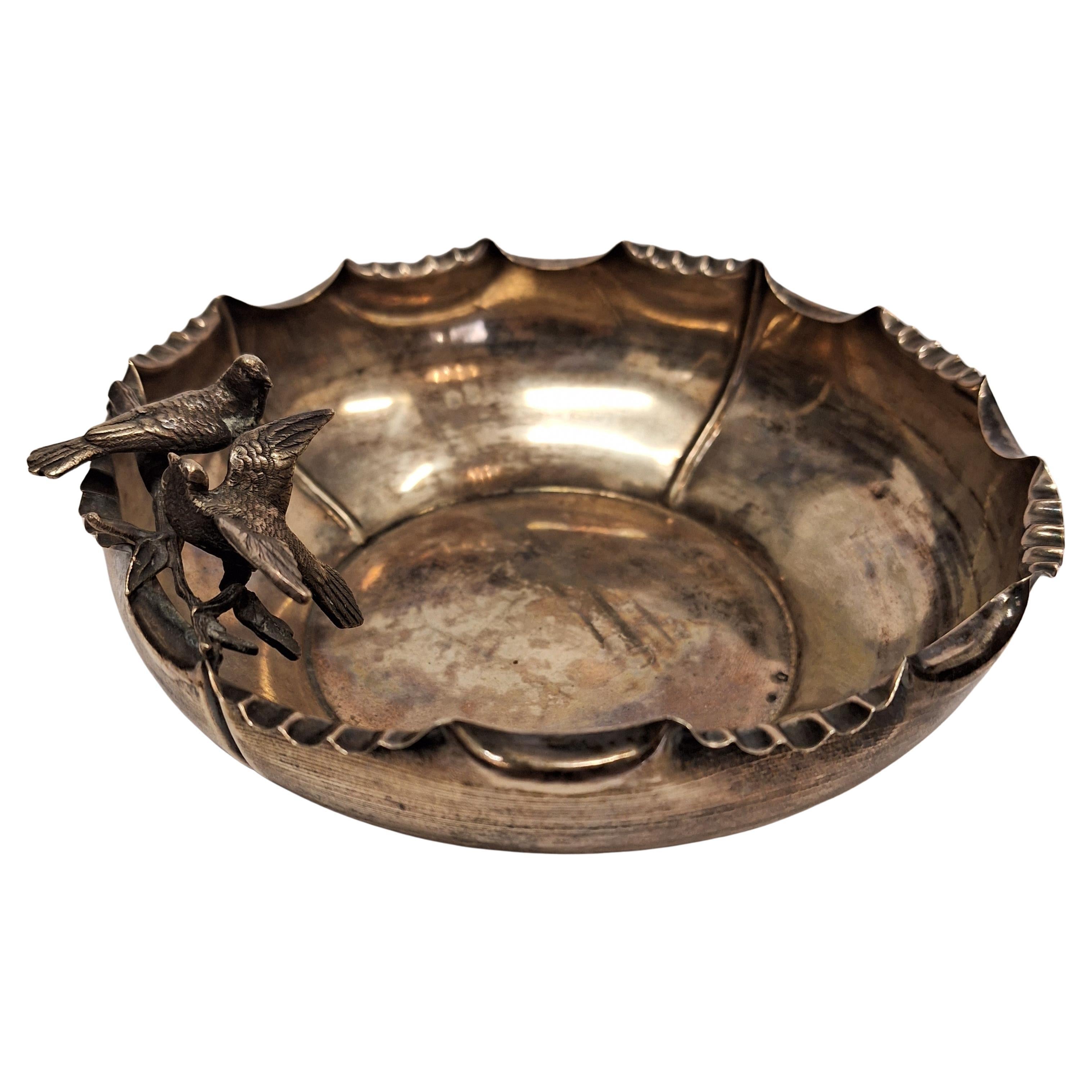 Silver bowl with Diana head hallmark 800 by Josef Kohn For Sale