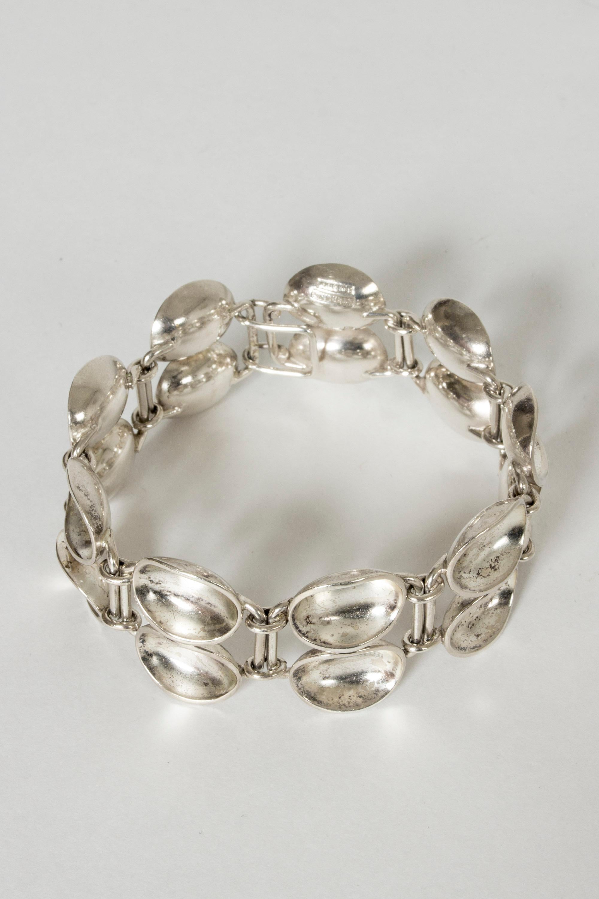 Stunning silver bracelet by Sigurd Persson, from the “Bowls” series. Luxurious design, feels great on the wrist.